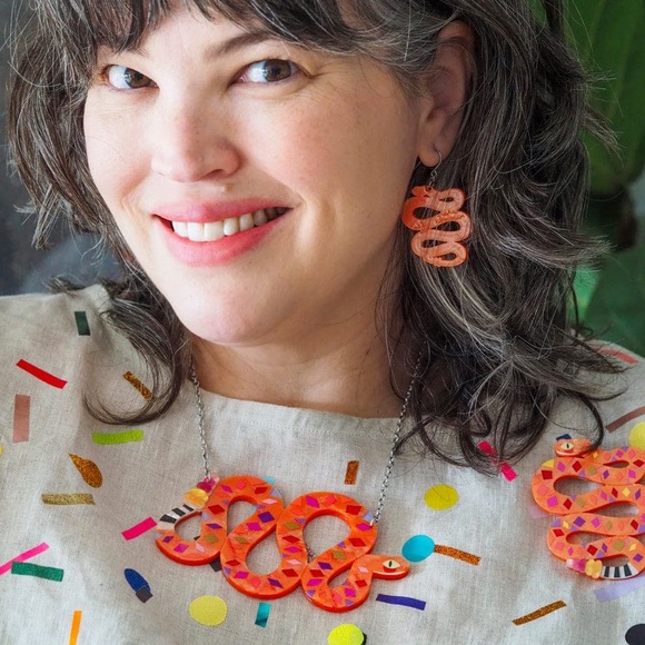 Erstwilder The Rowdy Rattlesnake Necklace - Picture 4 of 7